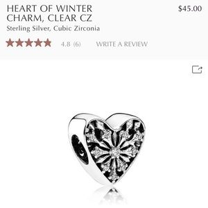 Heart Of Winter Pandora Charm